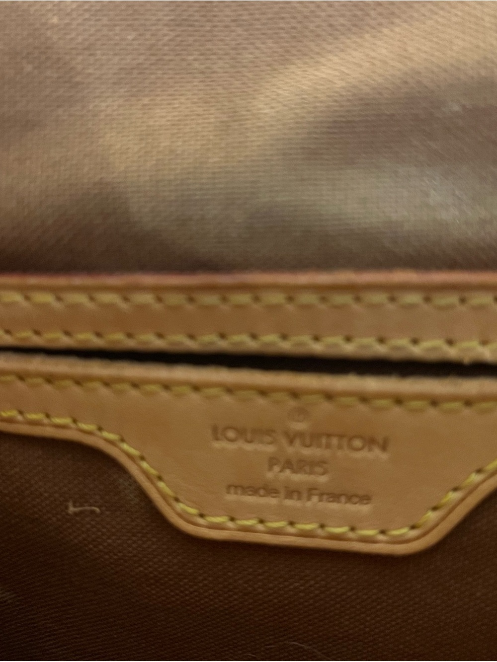 Louis Vuitton Monogram Backpack in Brown and Tan Leather Trim - Picture 12 of 12